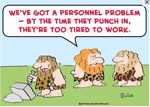 Caveman TimeClock