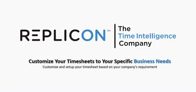 Customize your timesheets based on your requirements