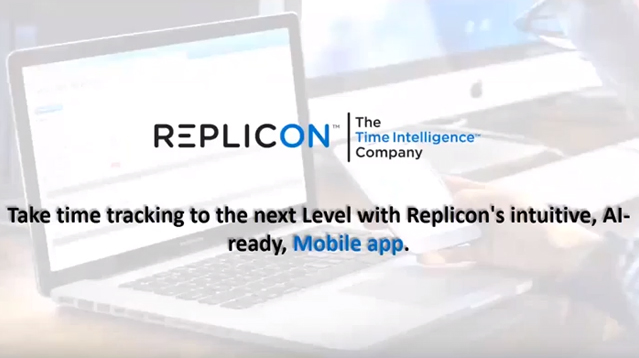 Take time tracking to the next Level with Replicon’s intuitive, AI-ready, mobile app