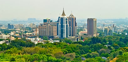 A skyline of Bangalaore, India
