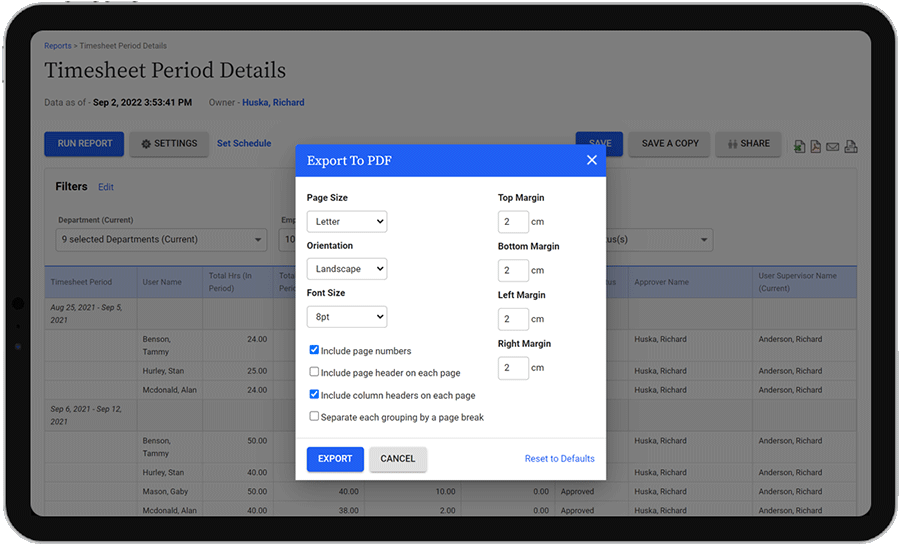 Converting reports to PDF for additional insights