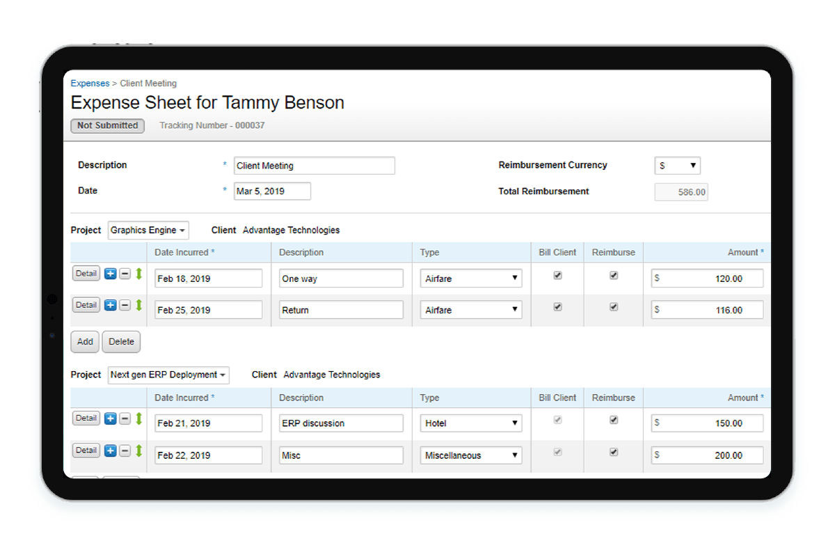 Project Expense Tracking Software