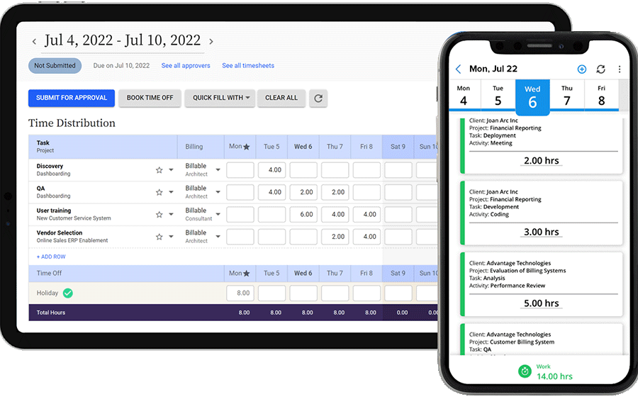 AI enabled mobile timesheet for easy timesheet