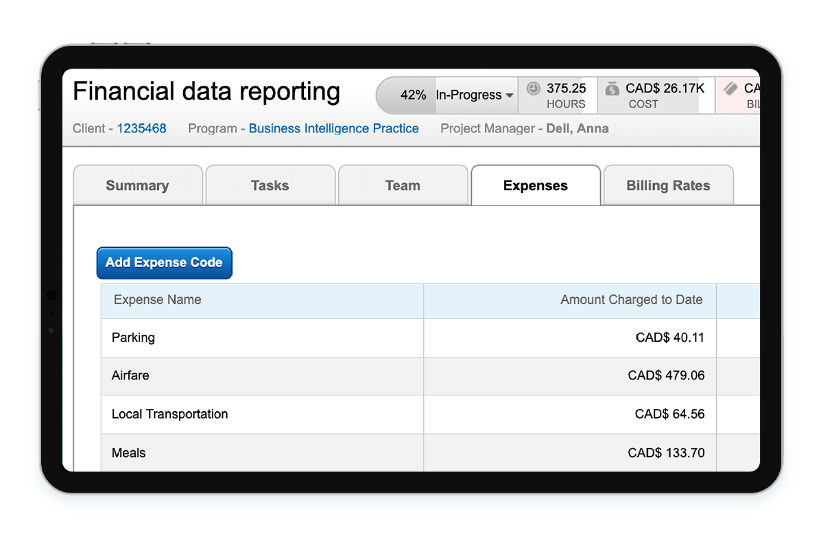 Project Expense Management Software
