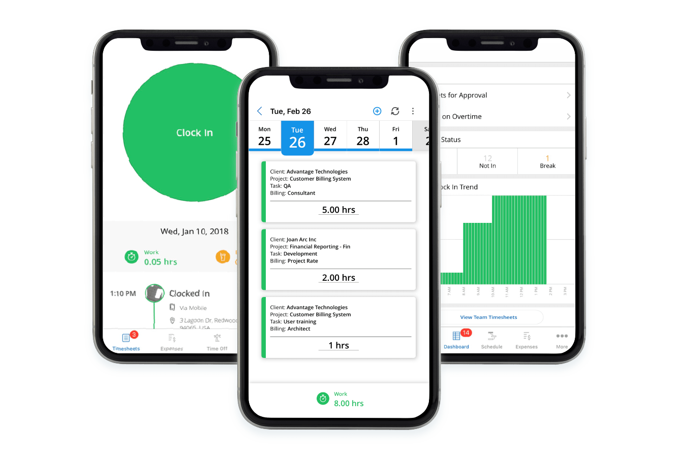 Mobile Project Time Tracking App | Replicon