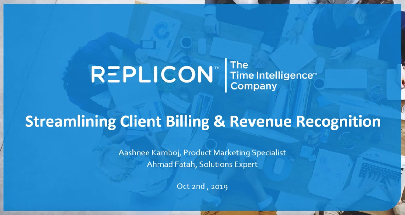 Streamlining Project Client-Billing and Revenue Recognition