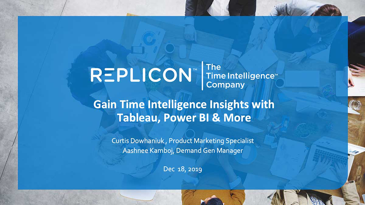 Gain Time Intelligence® insights with Tableau, Power BI & more