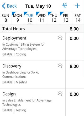 android time tracking on the go