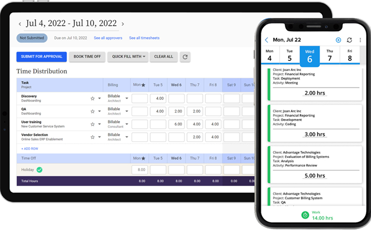 Replicon: Time Tracking & Timesheet Software Suite