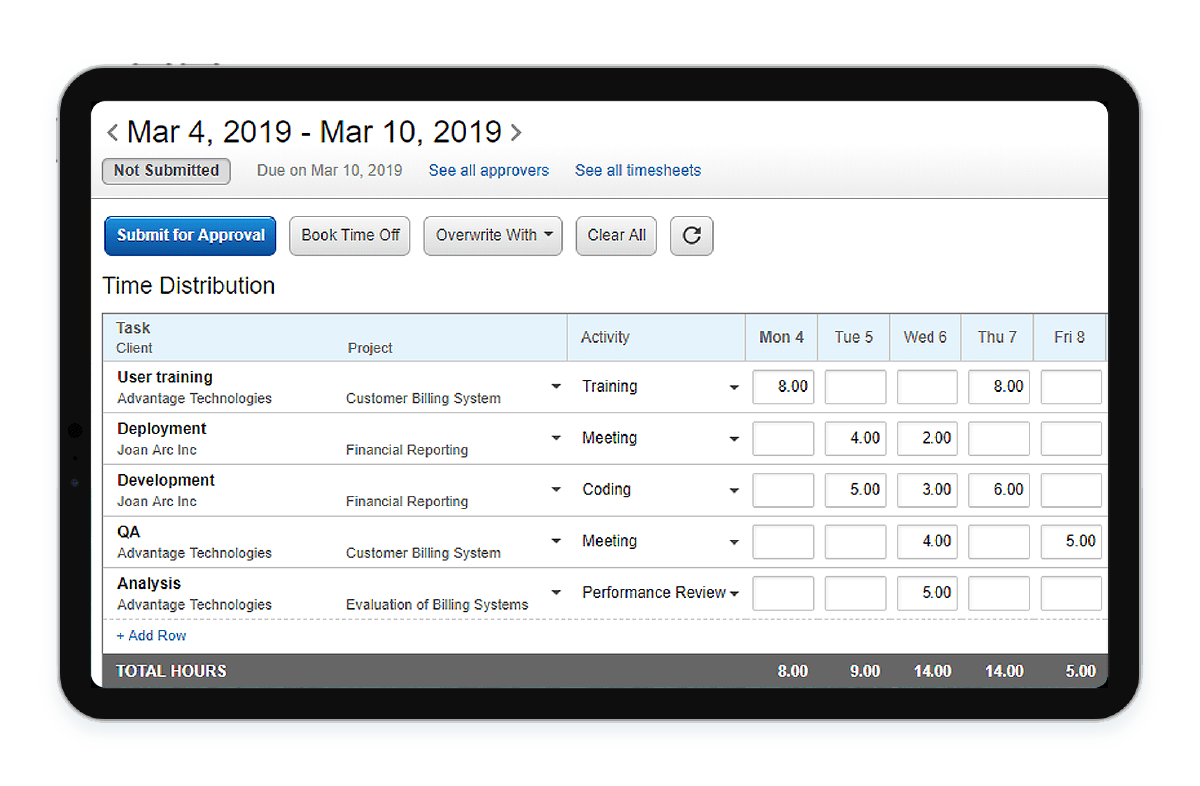 how to submit timesheet workday