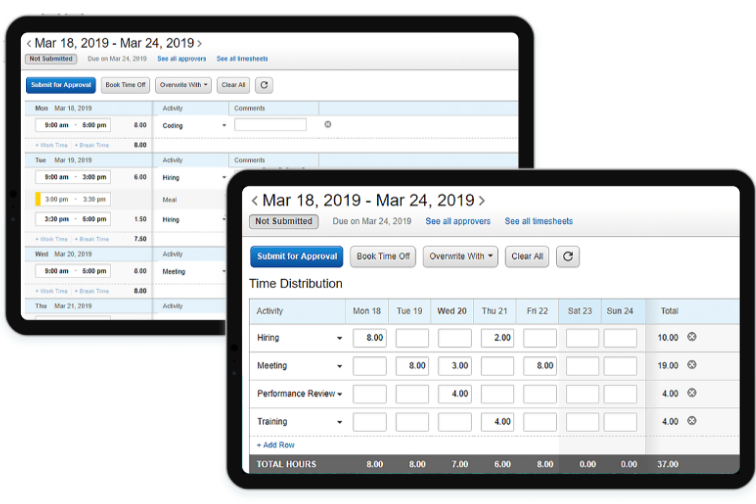 Configurable Time Tracking using Replicon