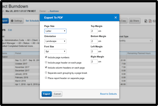 Exporting Data for Additional Insights using Polaris PPM