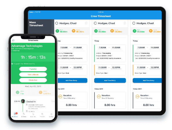 Workforce Management using Replicon from Multiple Devices