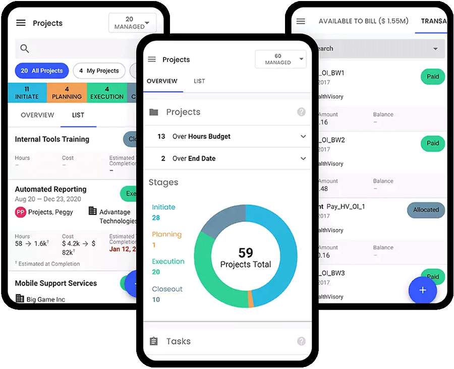 Polaris PPM App User Interface from multiple devices