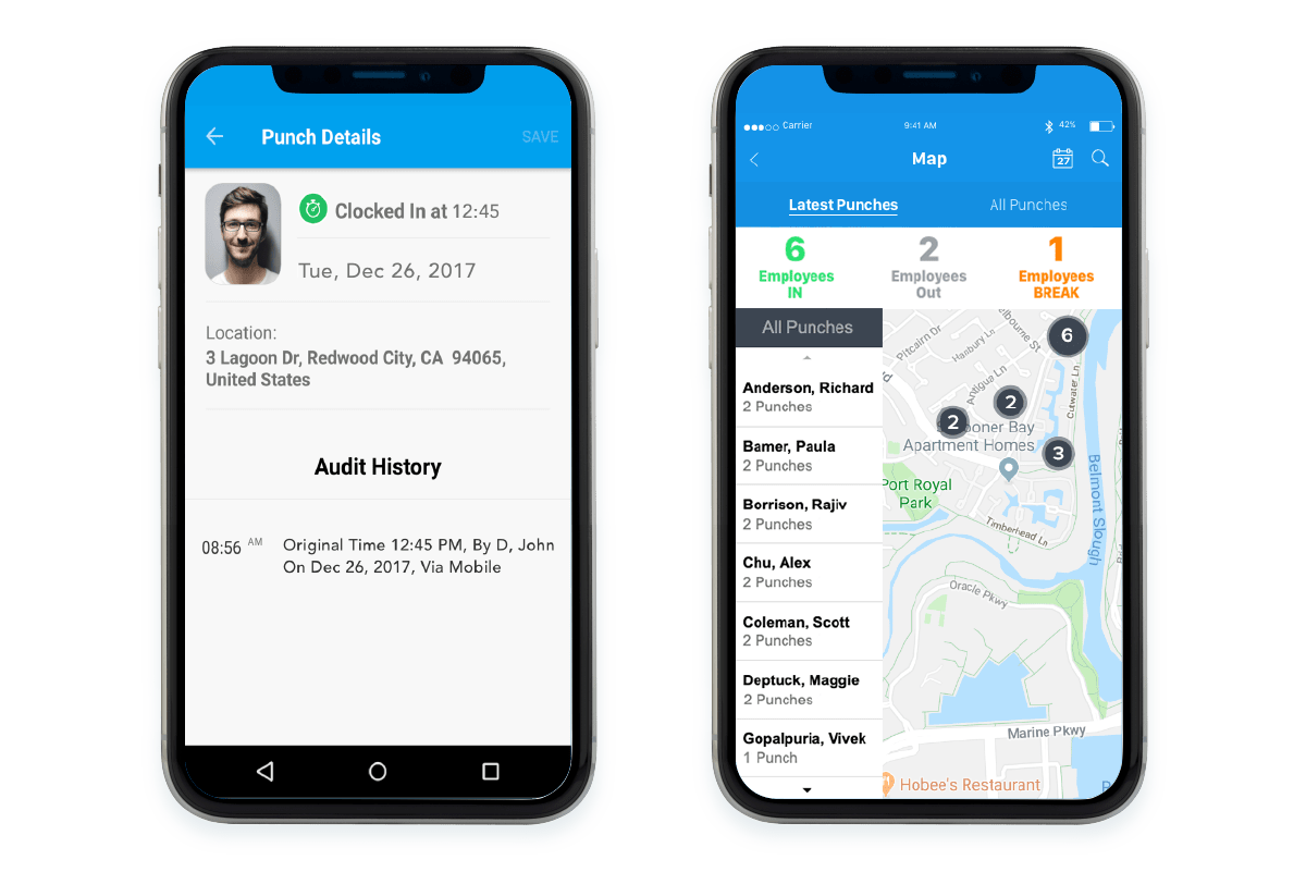 GPS Tracking using Replicon's Workforce Management Software from Different Mobile Devices