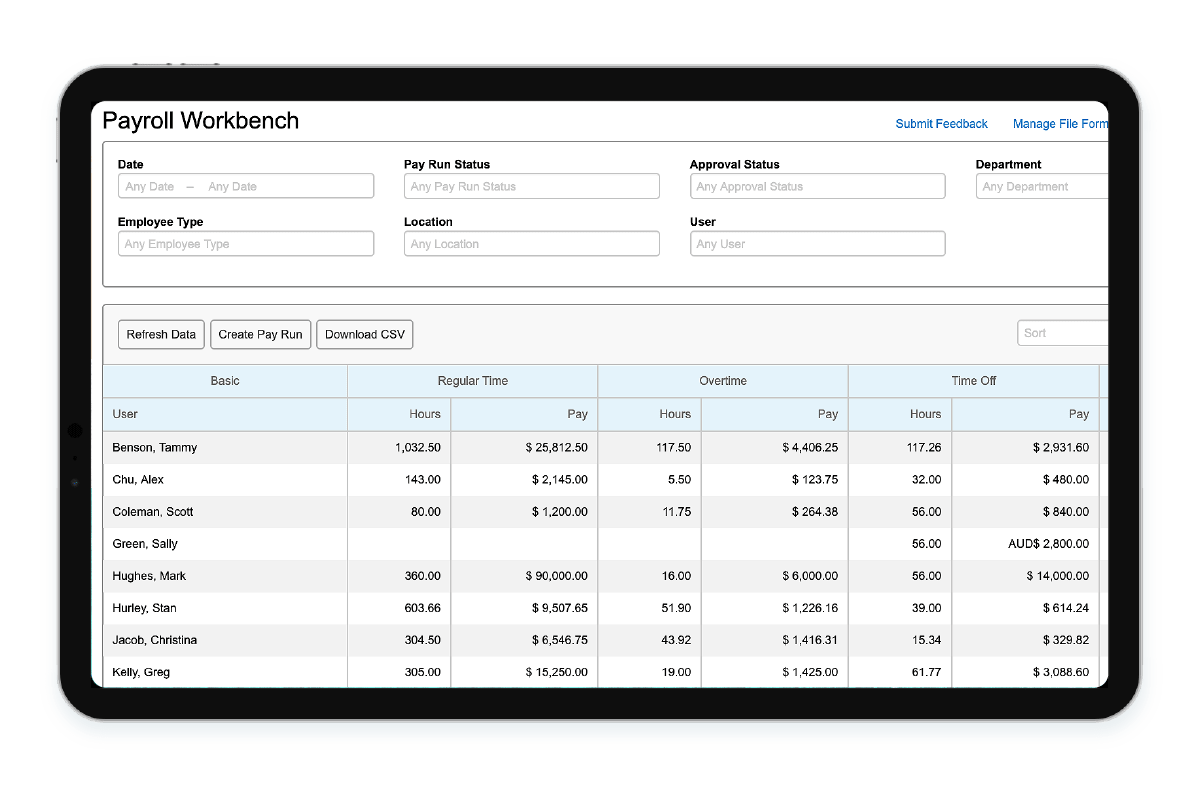 Streamlining Payroll with Gross Pay Workbench