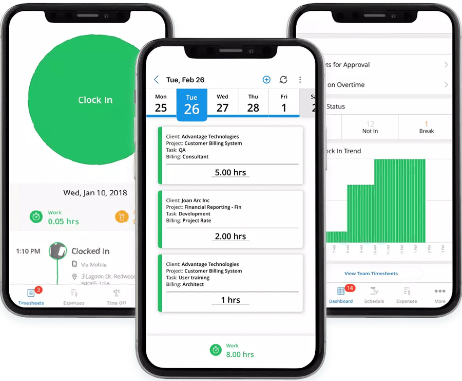 AI-powered mobile timesheet app from Replicon