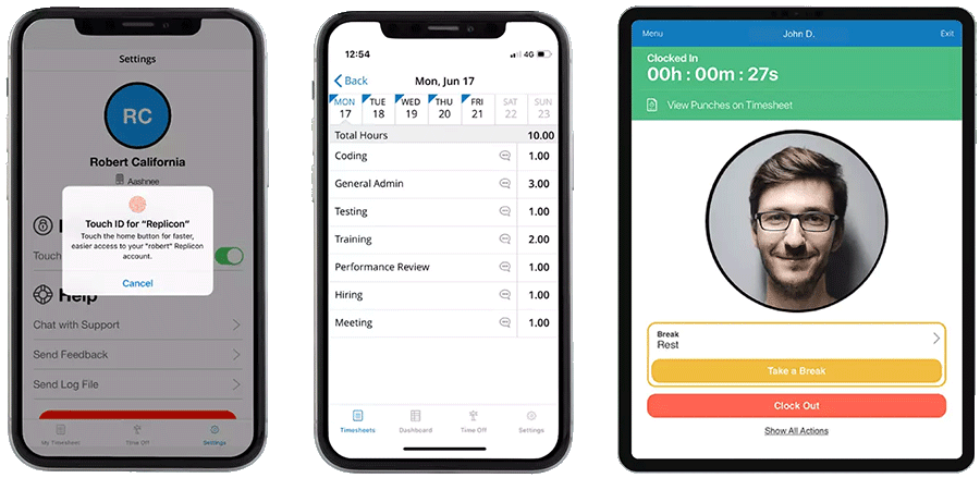 Advanced time CloudClock with facial recognition feature to avoid buddy punching