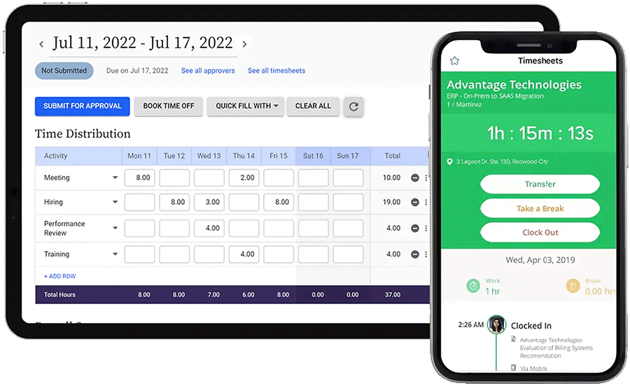 labor time tracker for mobile