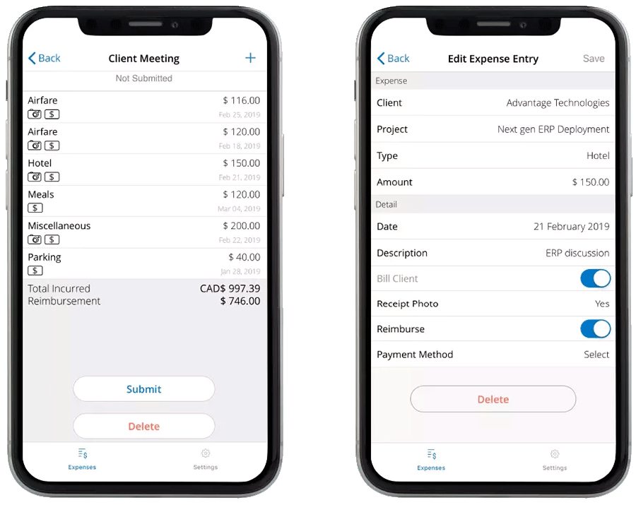 best psa governance tool project time and expense tracking from mobile app
