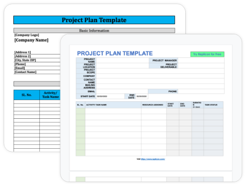 project plan template word free download