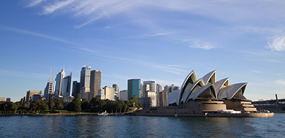 A view of Sydney's skyline, city where Replicon's office is located