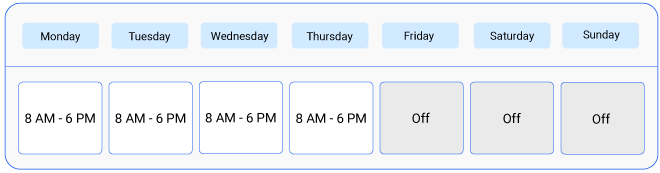 depiction of 4/10 schedule