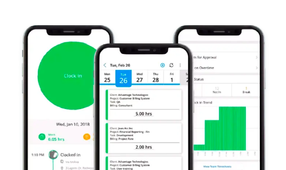 Time Tracking App for Consultants using different Mobile devices