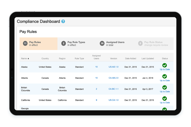 Built-in Labor Compliance for Timesheets
