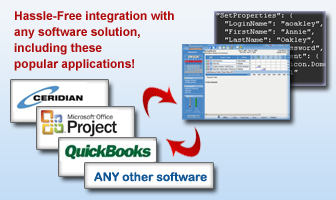 Transfer Data Between Web TimeSheet and ANY Software for FREE!