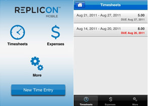 Replicon iPhone App