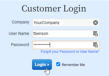 Customer Login