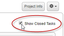 closed task tasks archived deleted project find replicon
