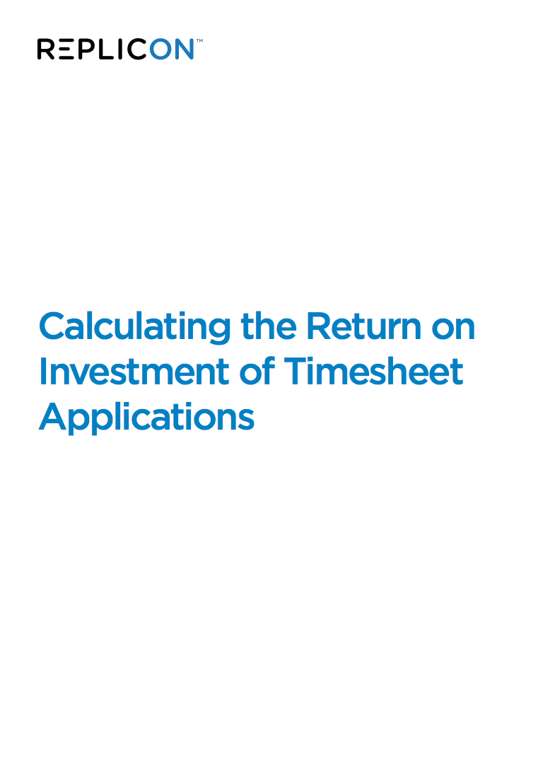 calculating roi of online timesheet software replicon