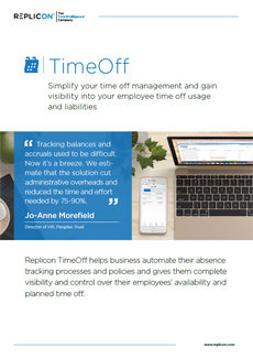 paid time off tracking and enforcement replicon