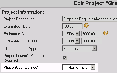 Screenshot of edit product option, User defined field