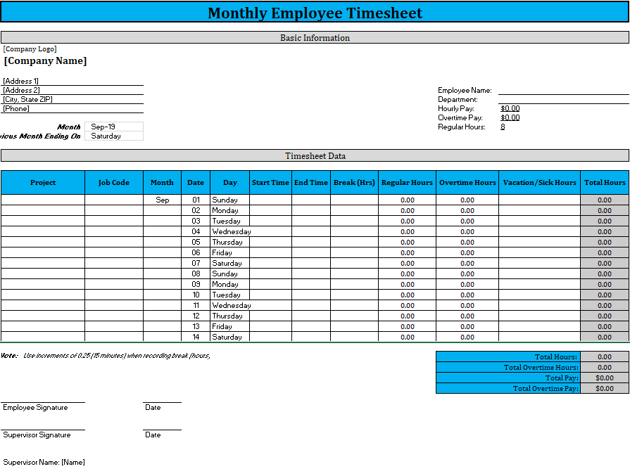 download free monthly timesheet template replicon