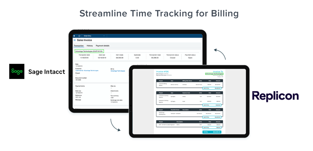 time tracking for sage intacct