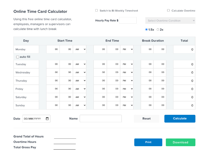 presentation time calculator